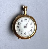 Miniature 18ct gold leCoultre pocket watch weight 9 gms the watch is not ticking
