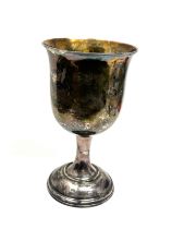 Large georgian silver goblet measures height 19cm by 10.5cm diameter weight 200g