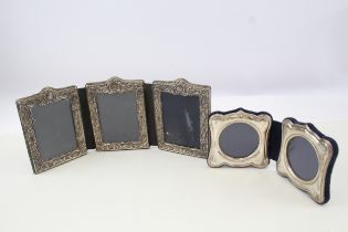 2 x .925 sterling photograph frames