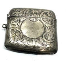 Antique silver vesta case