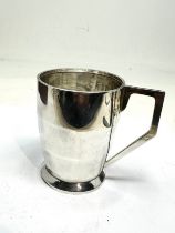 Vintage sterling silver mug Birmingham silver hallmarks weight 108g