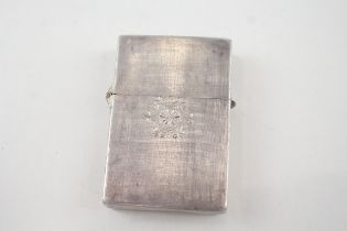 .900 silver cased cigarette lighter vintage