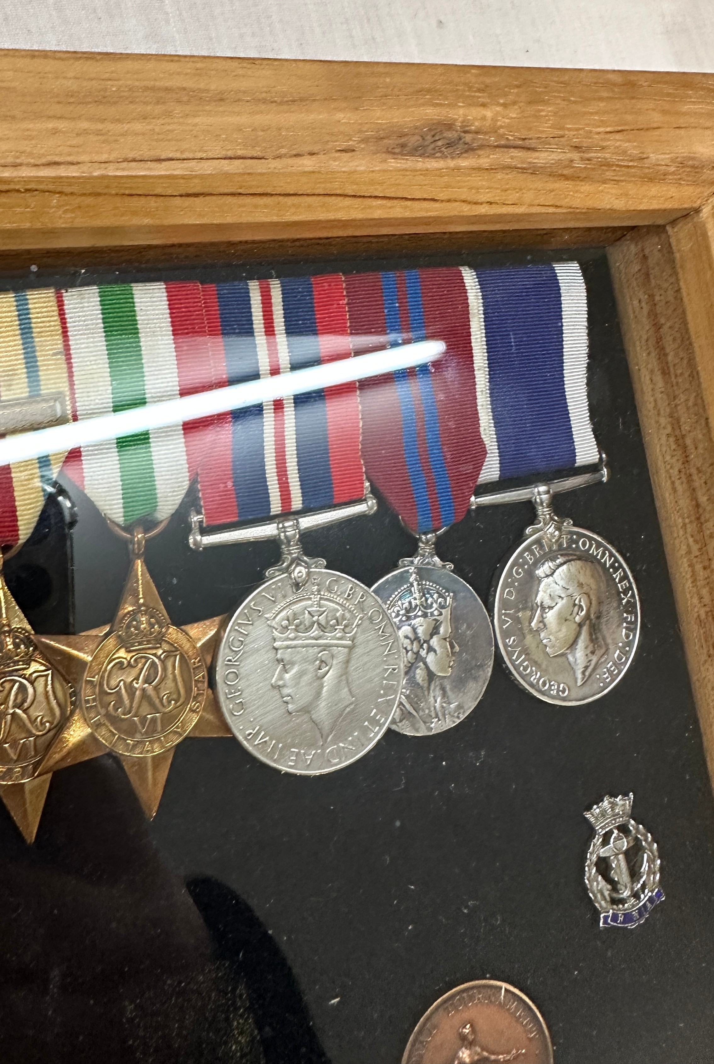 Cased WW2 medal set to Lewis Keens Chief Petty Officer JX 141277, includes Long service medal, paper - Image 8 of 14