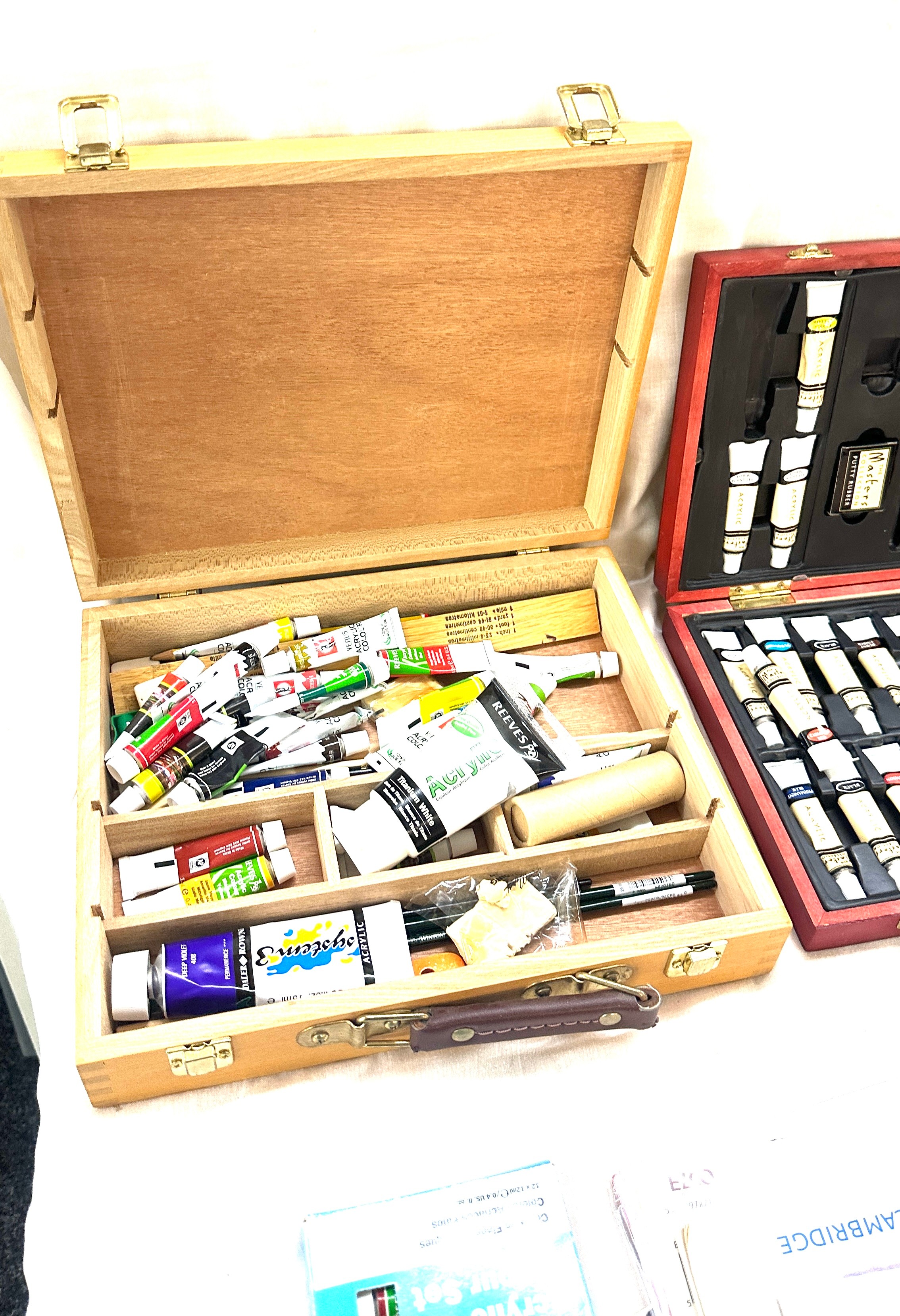 Artists equipment including 2 box sets of paints - Bild 2 aus 8