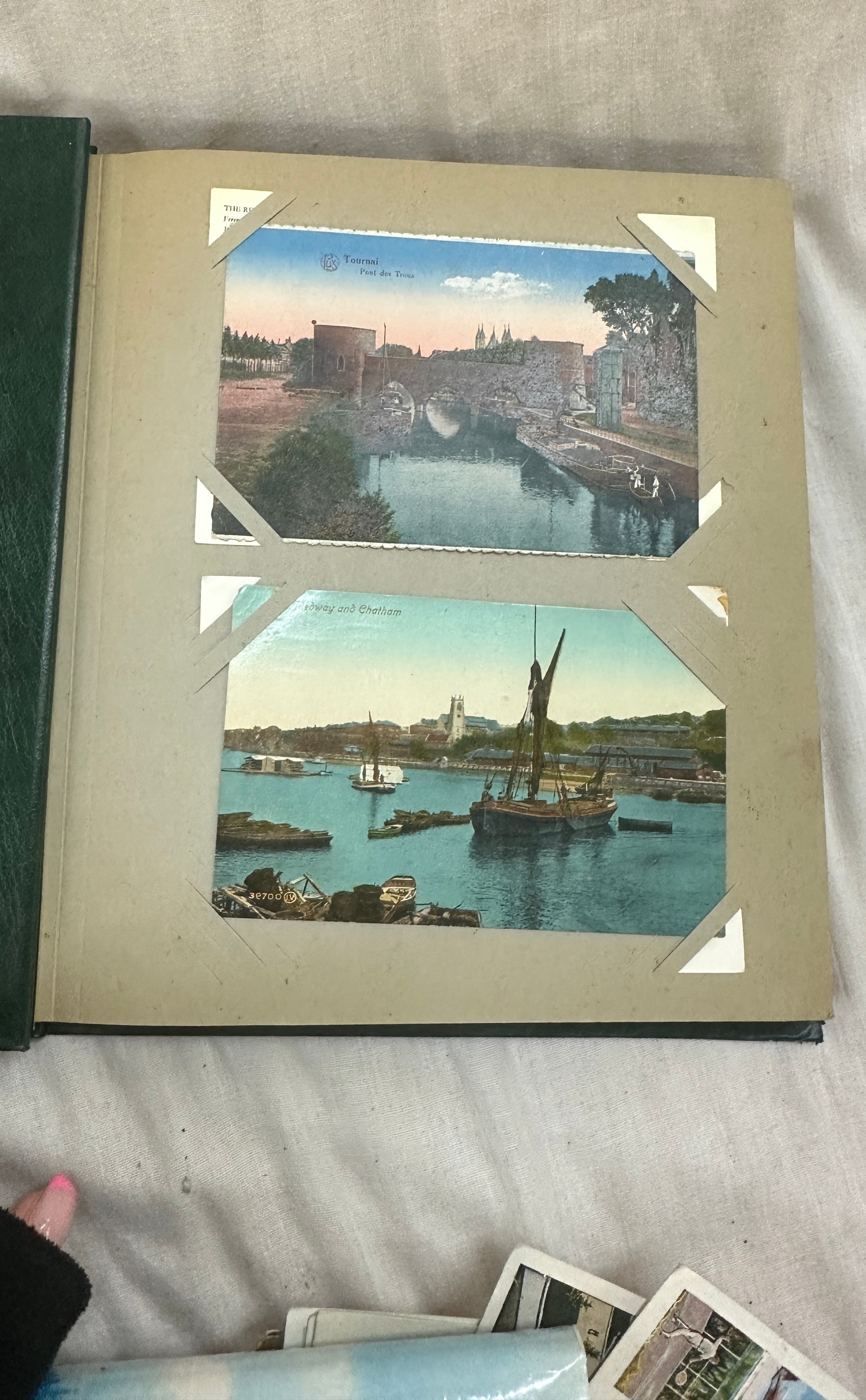 Large selection of vintage post cards, 2 albums and some loose, includes real photo post cards, - Image 4 of 7
