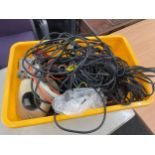 Large selection of assorted lighting wires, untested