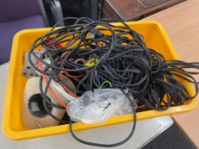 Large selection of assorted lighting wires, untested