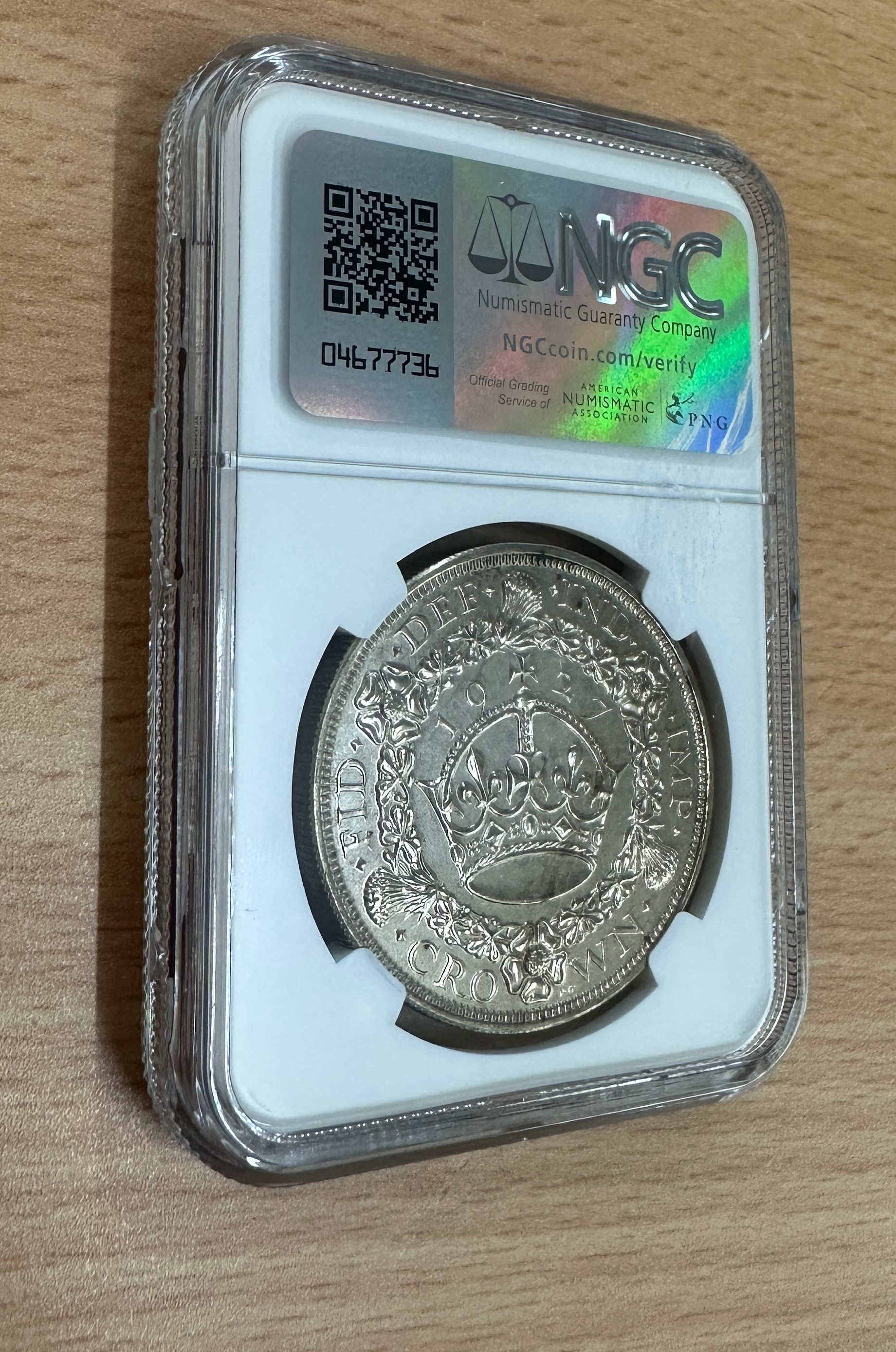 1927 Great Britain Crown in a proof case by NGC - Image 5 of 5