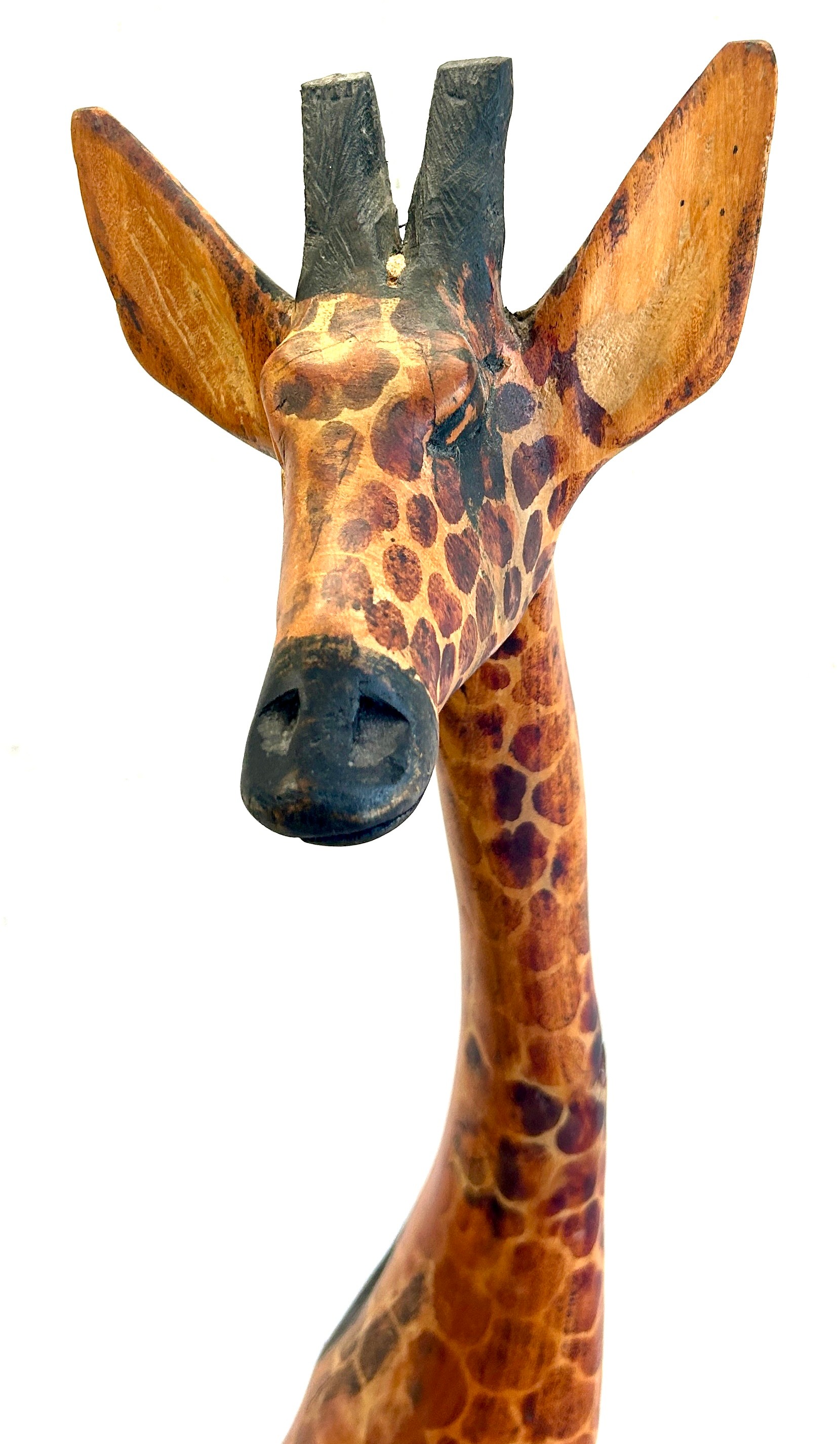Tall wooden Giraffe, height 50 inches - Image 2 of 2
