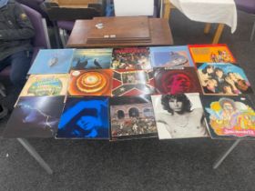 Selection of assorted record includes Eagles, Rolling stones, the doors etc