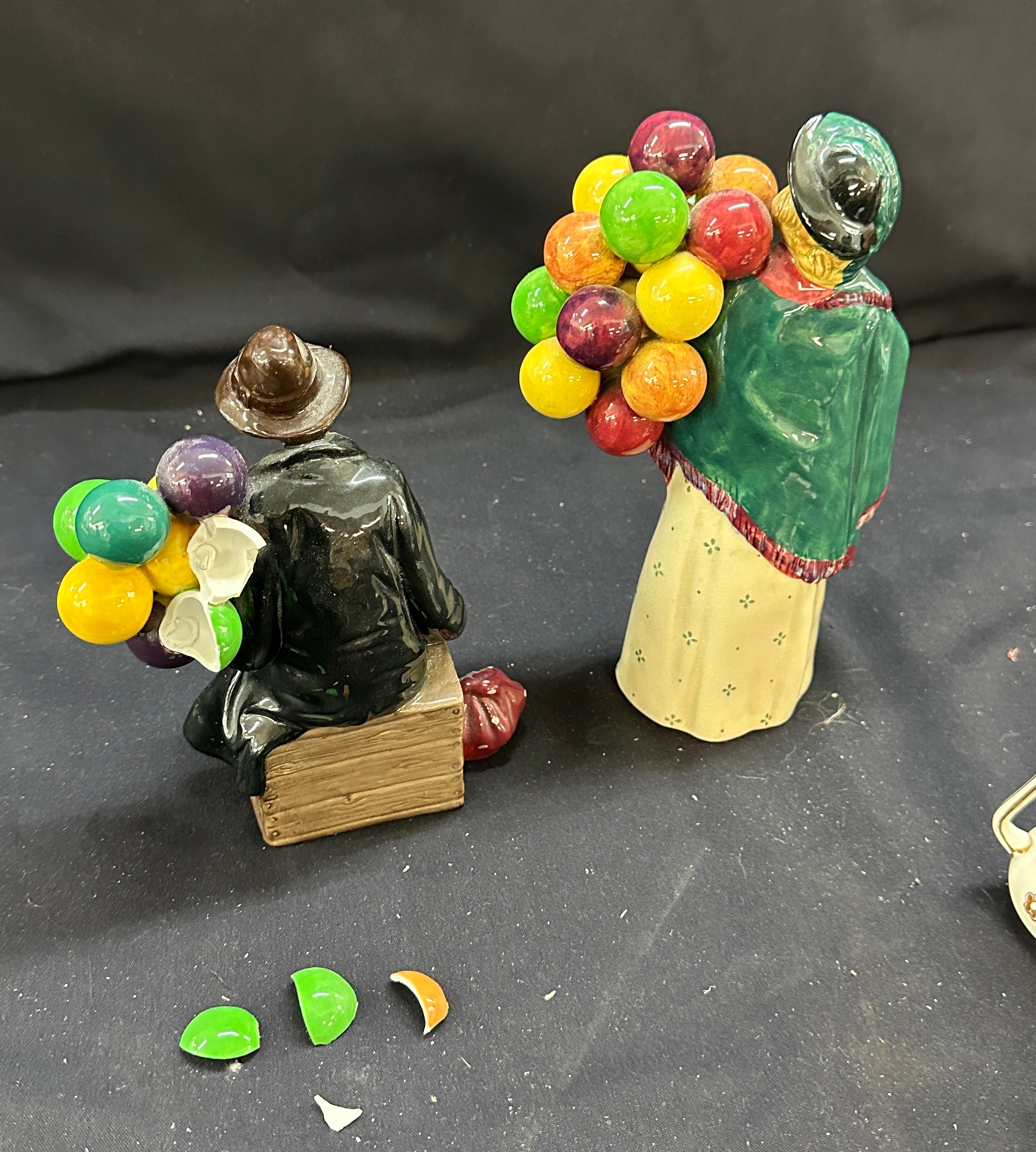 Two vintage Royal Doulton figures ' The Balloon Man' and ' The Balloon seller', along with two - Image 4 of 9