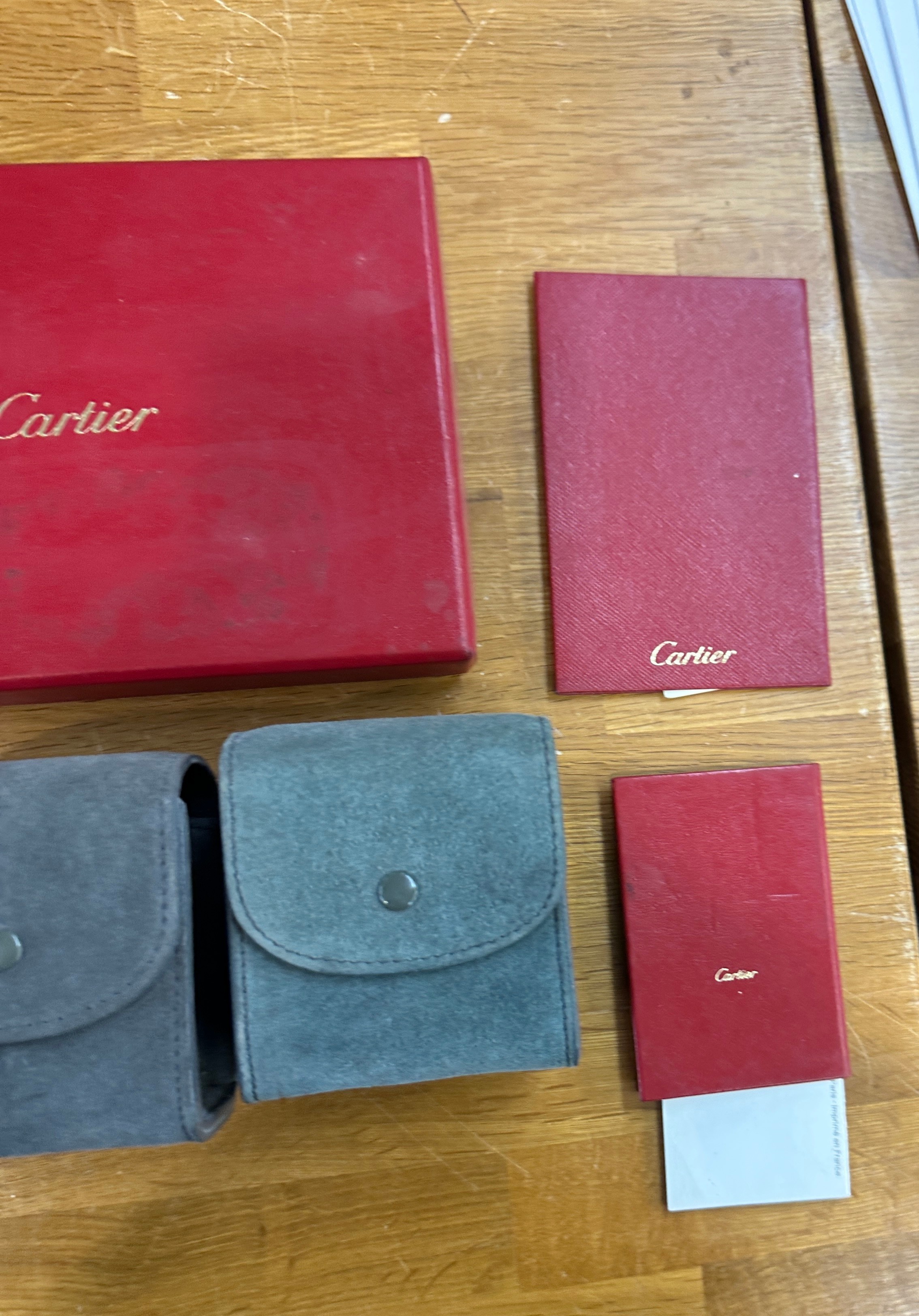 Selection of Cartier jewellery boxes/ paper work etc - Image 2 of 3
