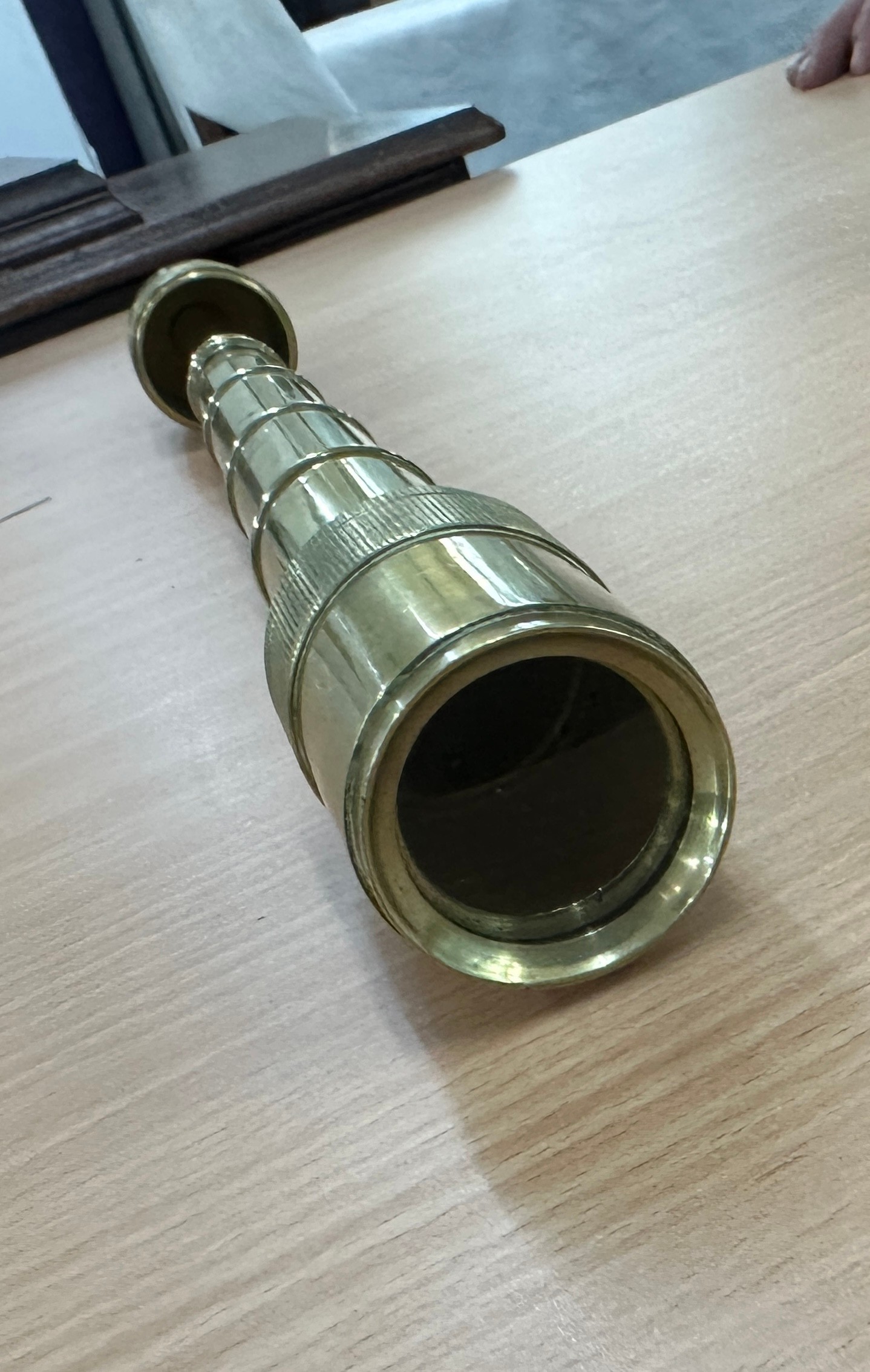 7 draw brass telescope - Image 3 of 3