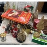 Selection of vintage and later christmas decorations