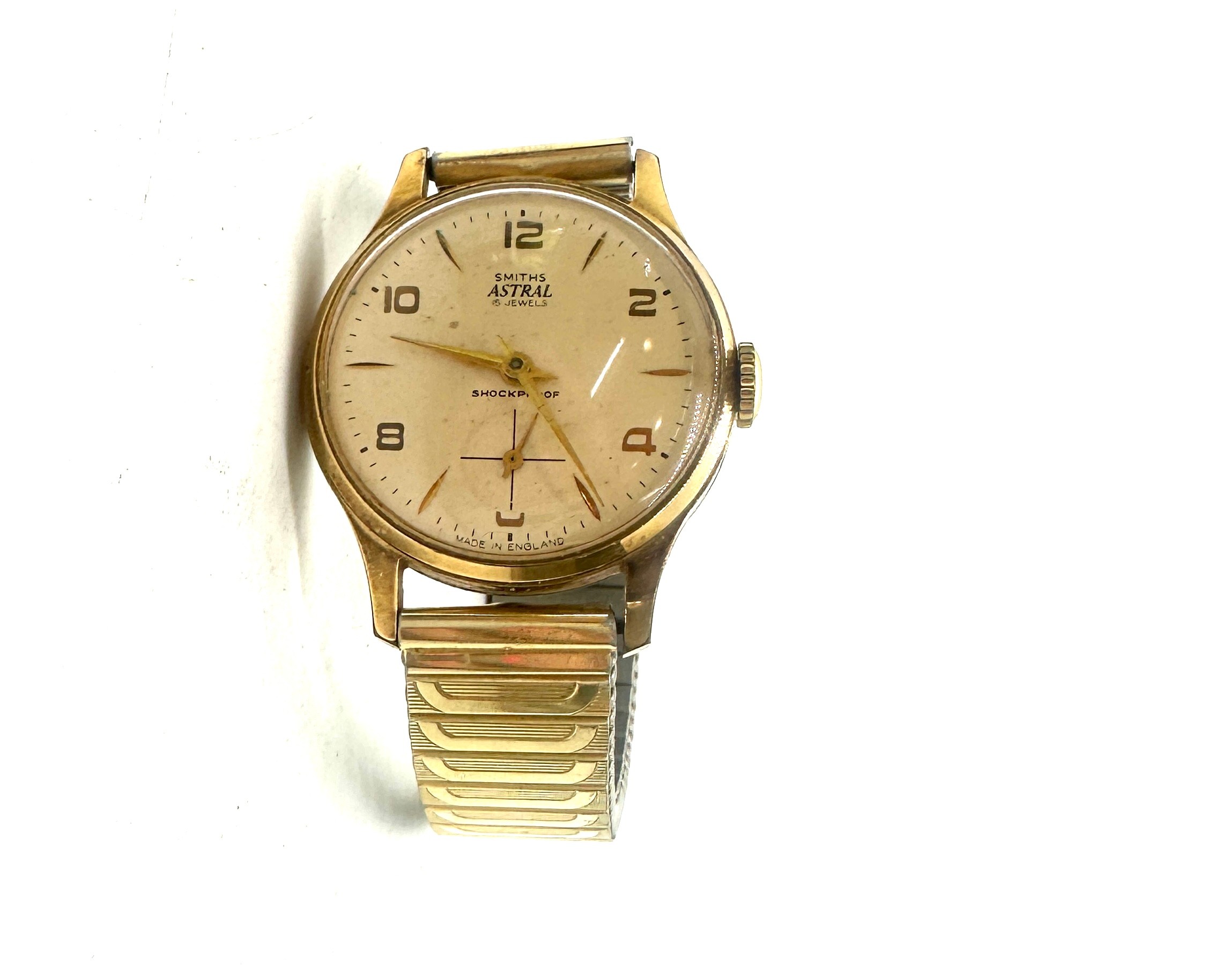 Vintage Smiths astral jewels gents wrist watch winds up and ticks - Image 2 of 5