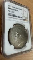 1927 Great Britain Crown in a proof case by NGC