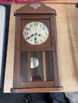 Two key hole wall clock in working order