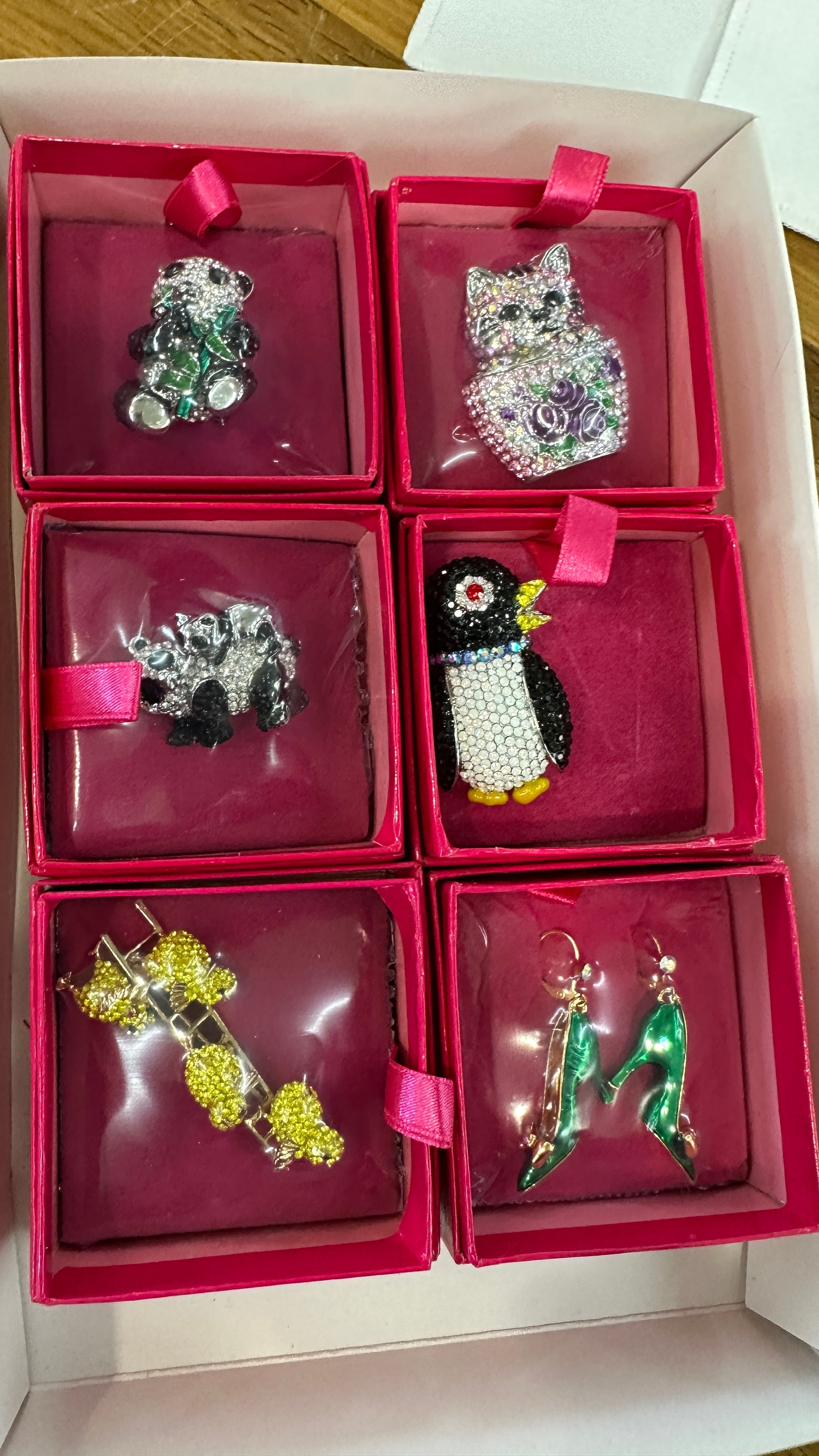 Selection of six Butler and Wilson brooches