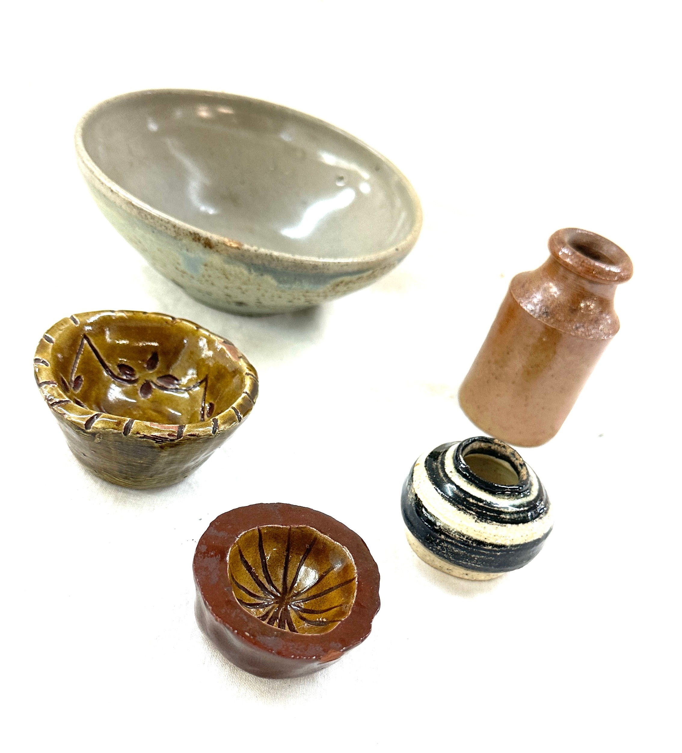 Selection of studio pottery