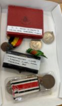 Selection of assorted medals etc