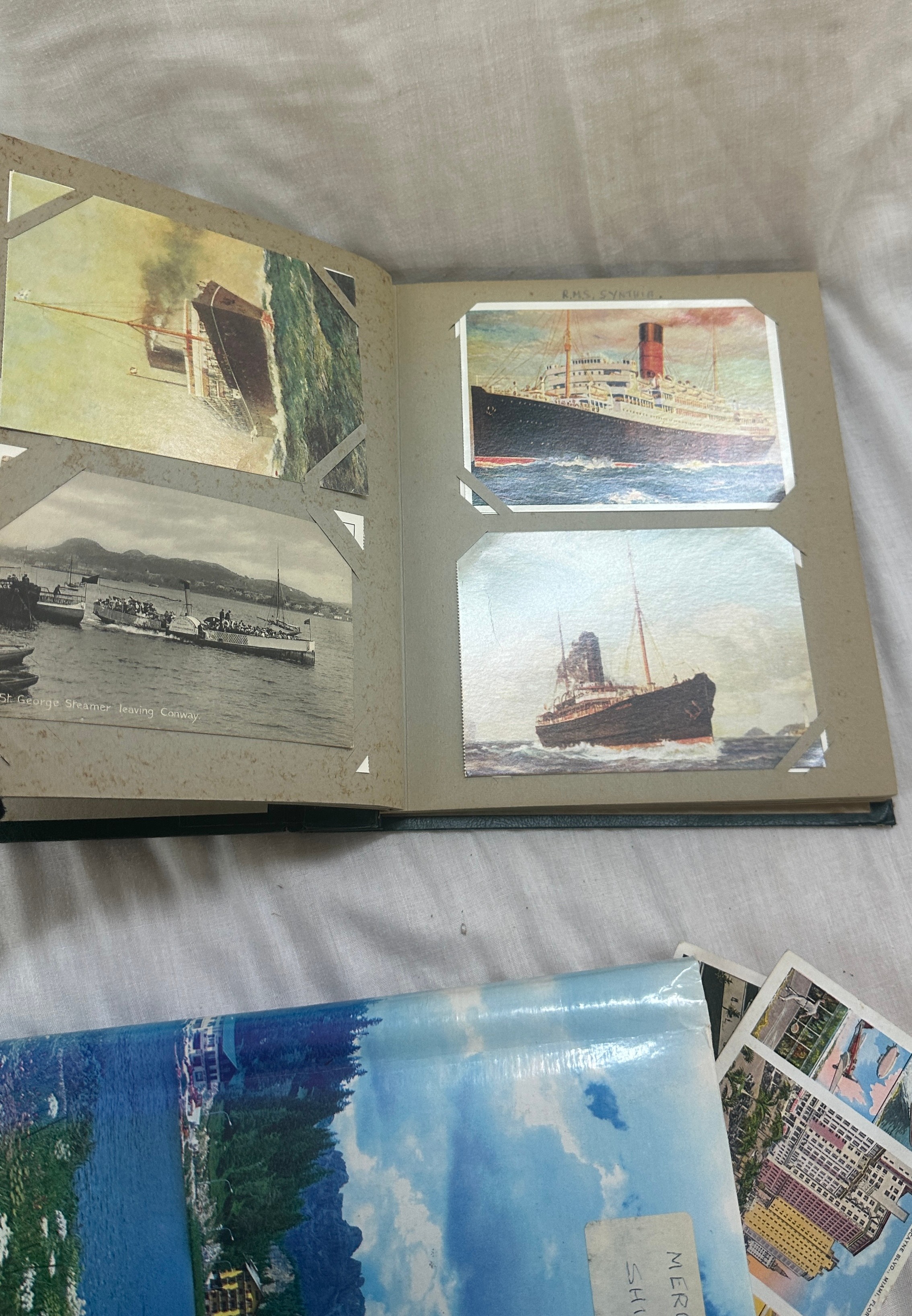 Large selection of vintage post cards, 2 albums and some loose, includes real photo post cards, - Image 5 of 7