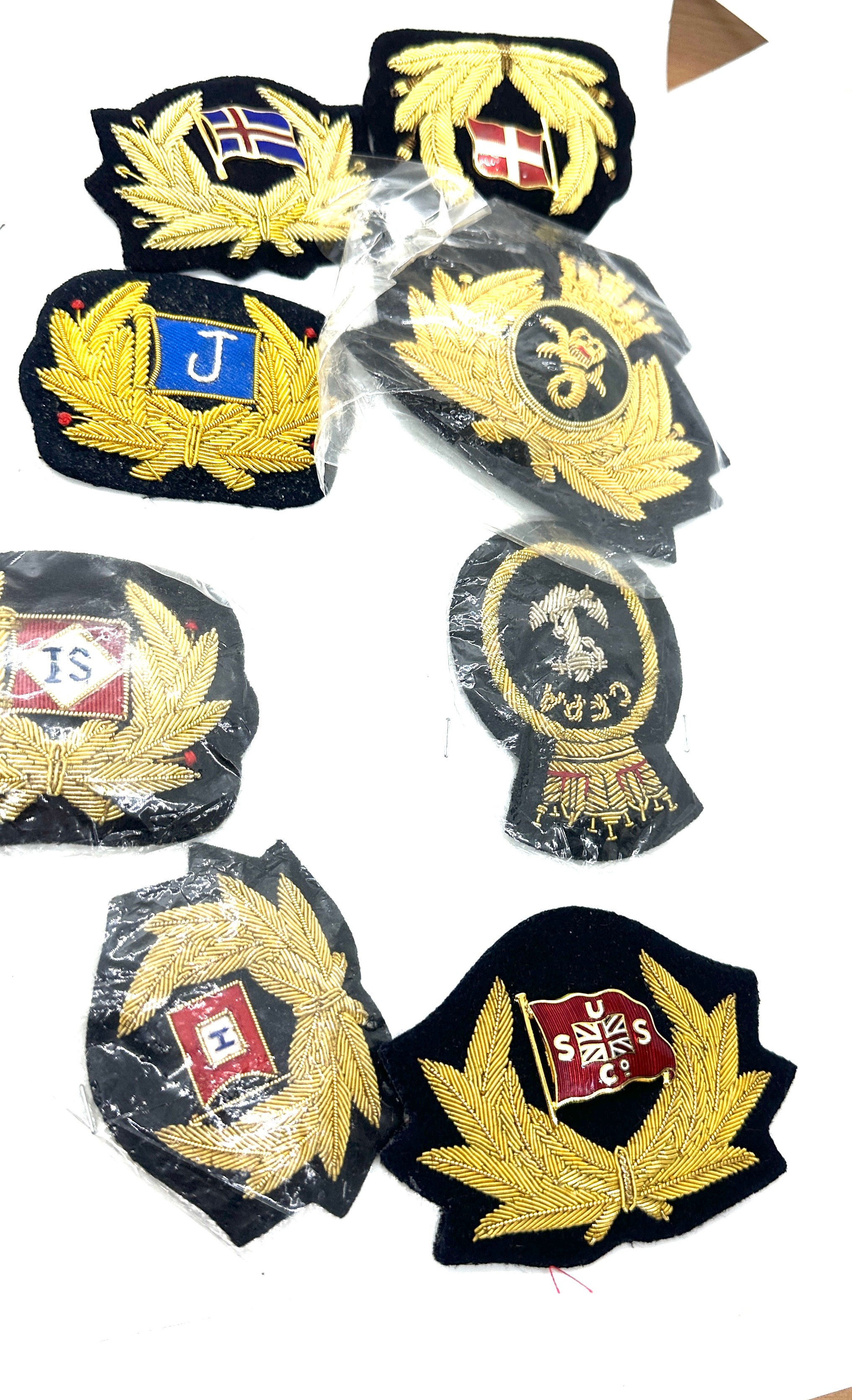 Lot of 15 merchant Navy officers cap badges - Image 4 of 4