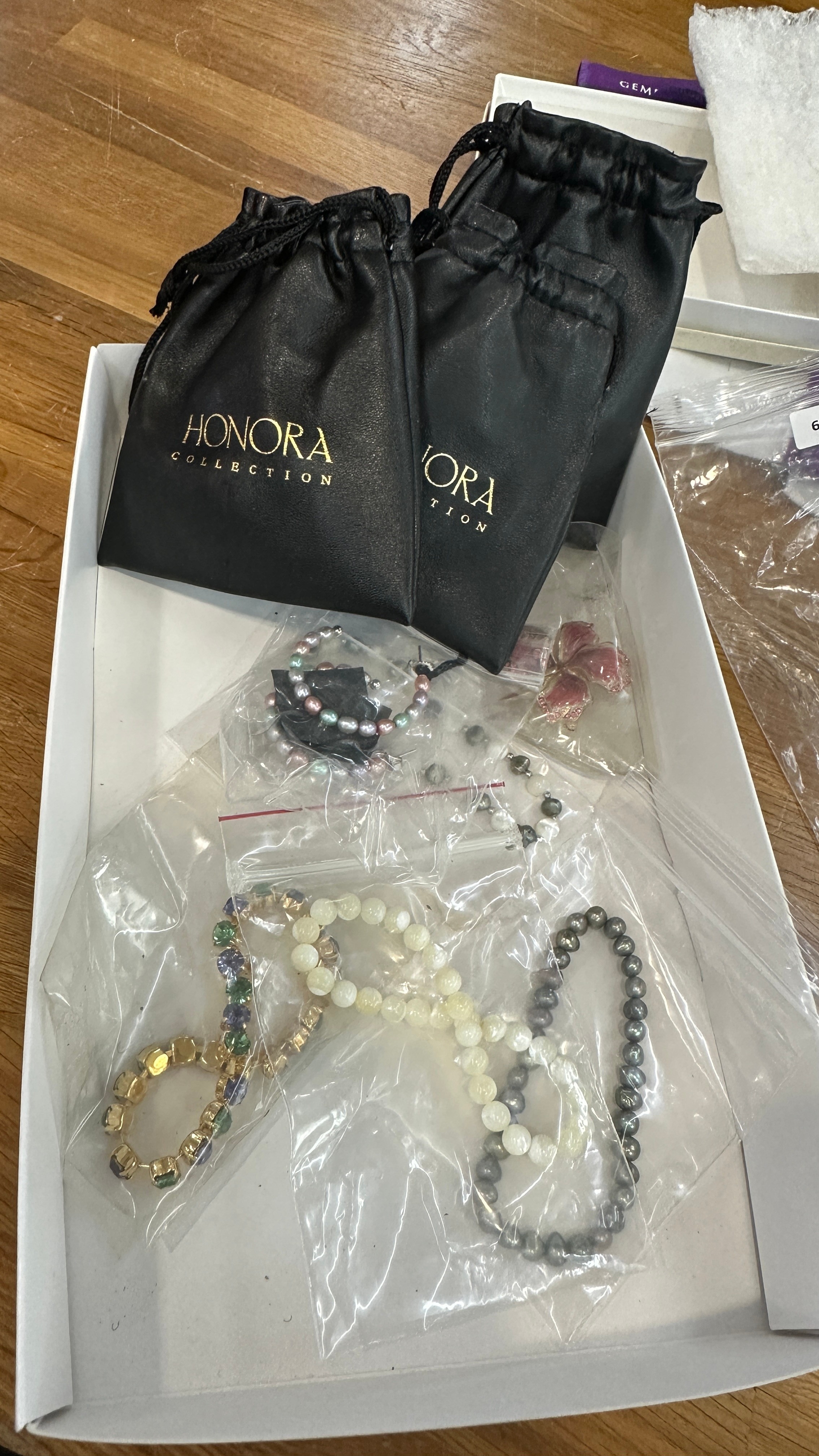 Selection of costume jewellery to include Honora