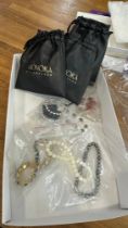 Selection of costume jewellery to include Honora