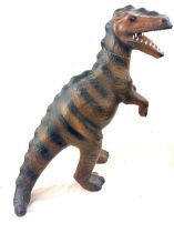 Leather and resin T Rex dinosaur, approximate height 27 inches