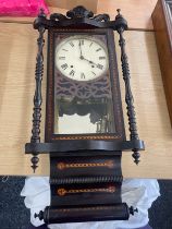 Two key hole wall clock in working order