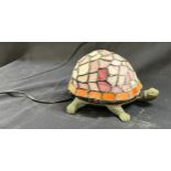 Tiffany style turtle lamp, working order