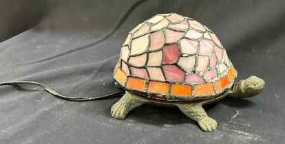 Tiffany style turtle lamp, working order