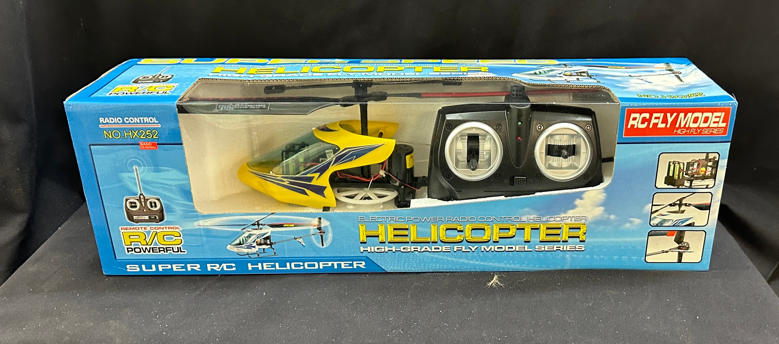 Boxed super speed helicopter no hx252, untested