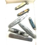 Selection of vintage and later pocket knives