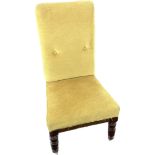 Upholstered Edwardian bedroom chair