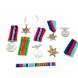 Selection of medals and ribbons