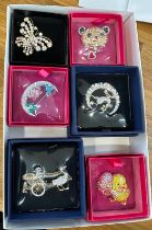 Selection of six Butler and Wilson brooches