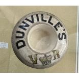 Dunville’s Victorian V R match striker and holder 4.5 inches diameter