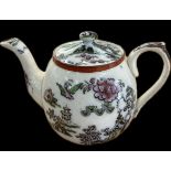 Antique Pekin B & D oriental teapot, makers mark to base, overall height 5 inches