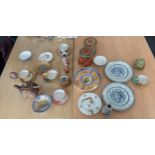 Large selection of oriental items to include tea service, jars etc