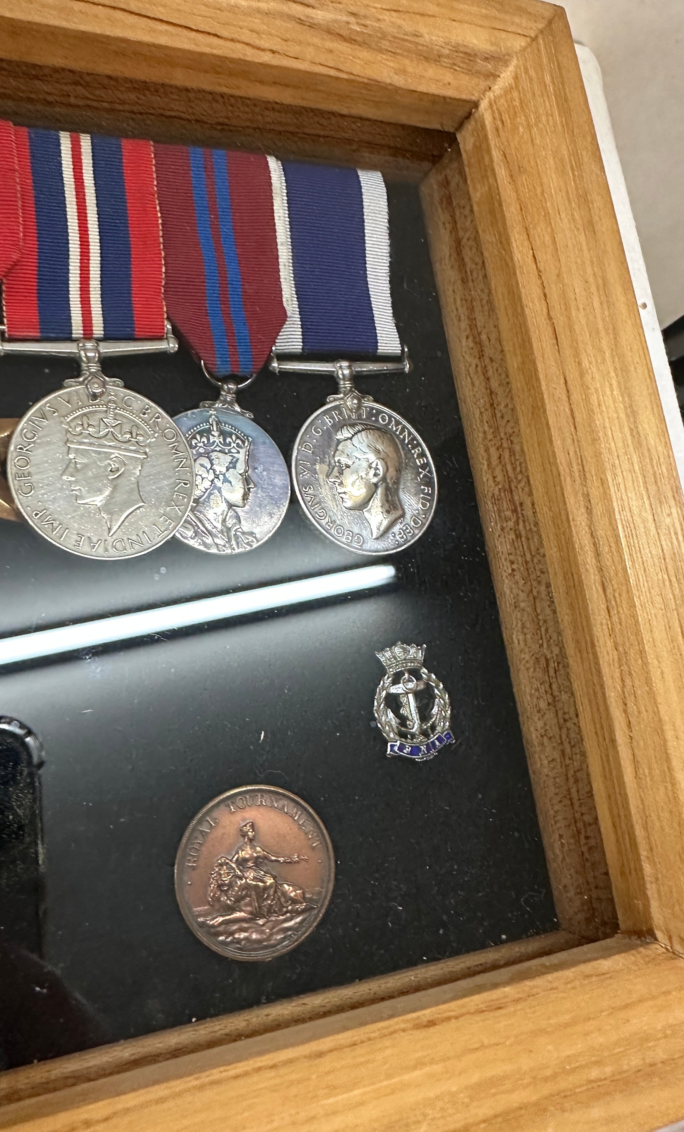 Cased WW2 medal set to Lewis Keens Chief Petty Officer JX 141277, includes Long service medal, paper - Image 10 of 14