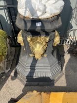 Metal garden plinth overall height 39 inches tall