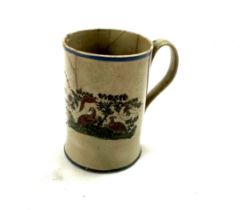 Rare Pearlware mug dated 1789 along with name J.Brewer a/f