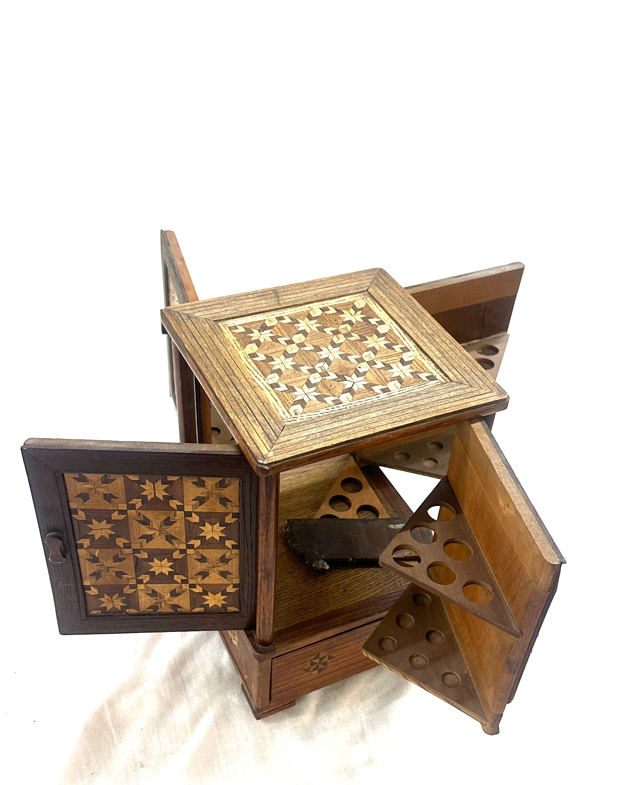 Inlaid pipe rack box measures approx 60 inches square by 10 inches tall - Bild 5 aus 6