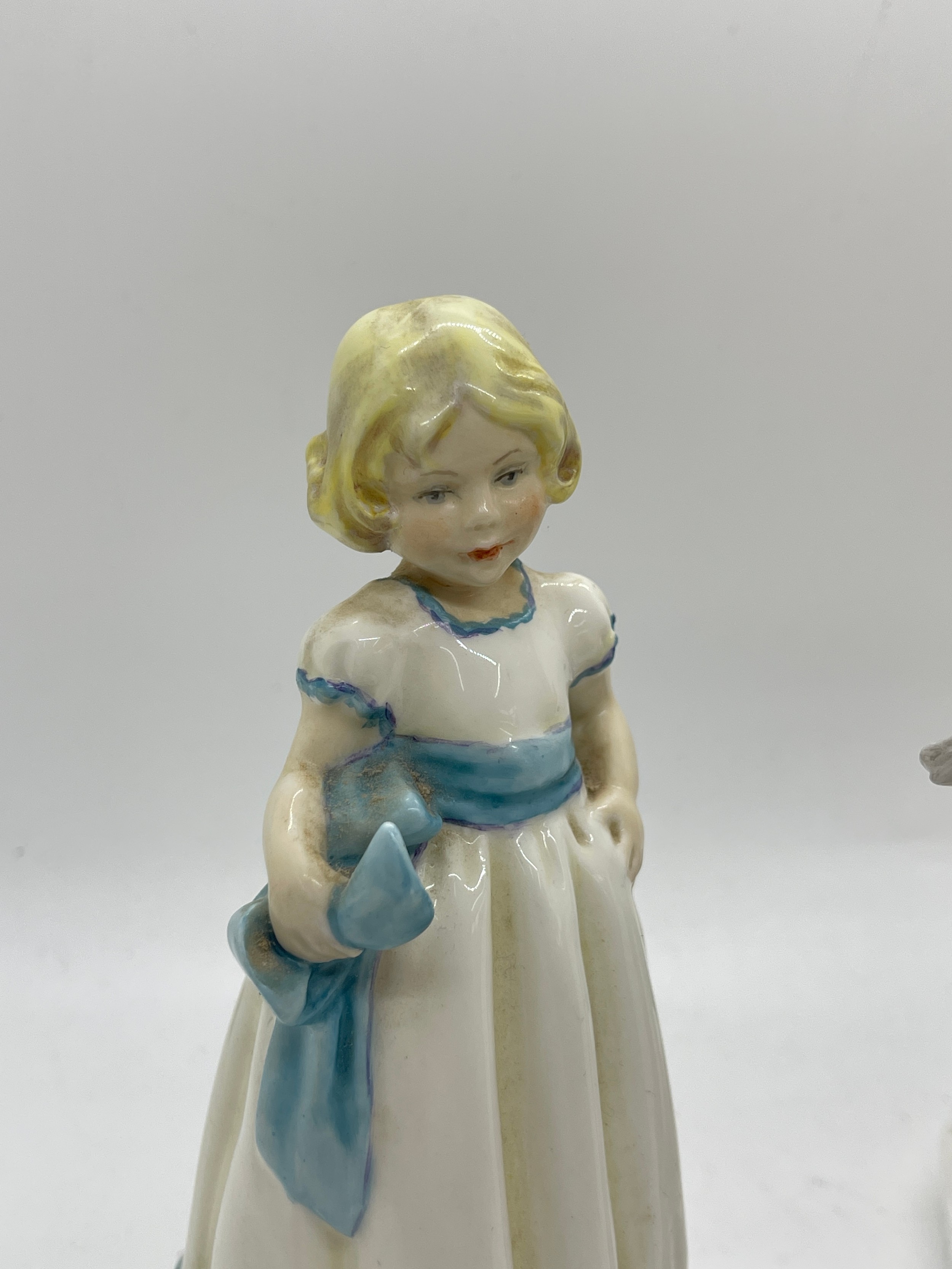 Royal Stratford newspaper bay figure and Royal Worcester Mondays child figure a/f - Image 7 of 7