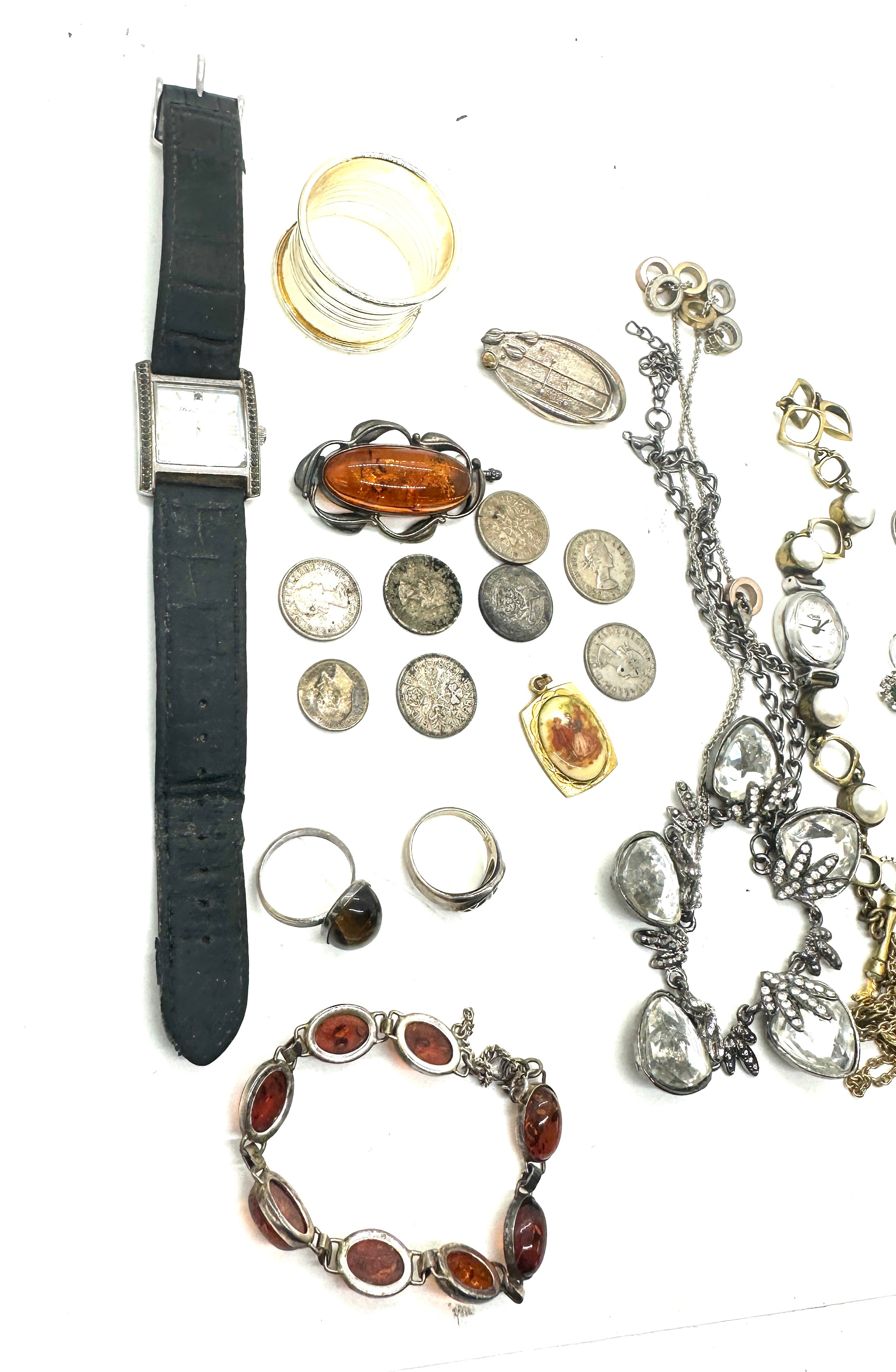 Selection of assorted costume, silver and amber jewellery - Image 2 of 7