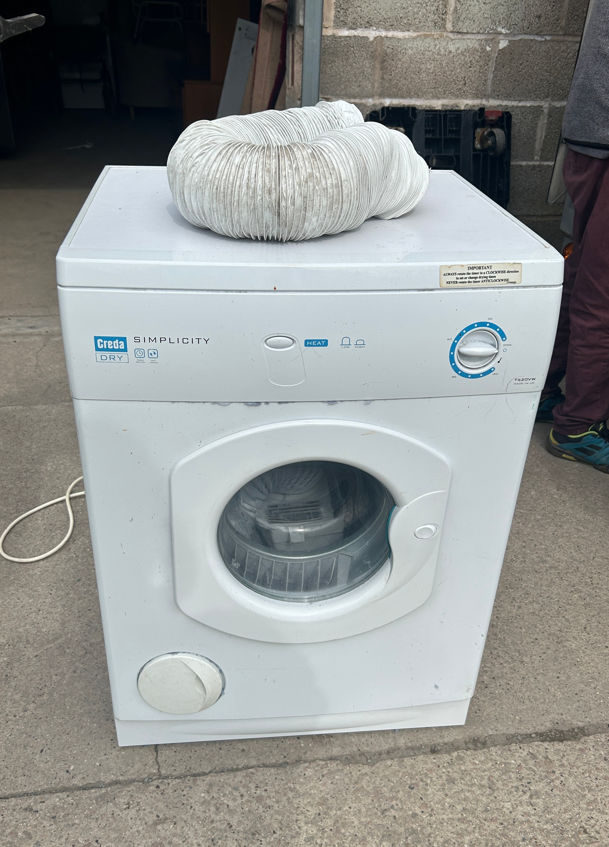Creda dry tumble dryer in working order
