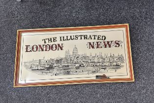 London illustrated news mirror measures approx 42 inches long by 21 wide