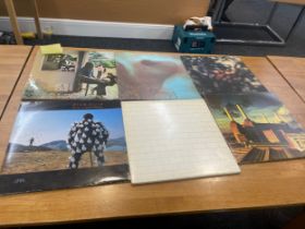 Selection of 6 pink Floyd records