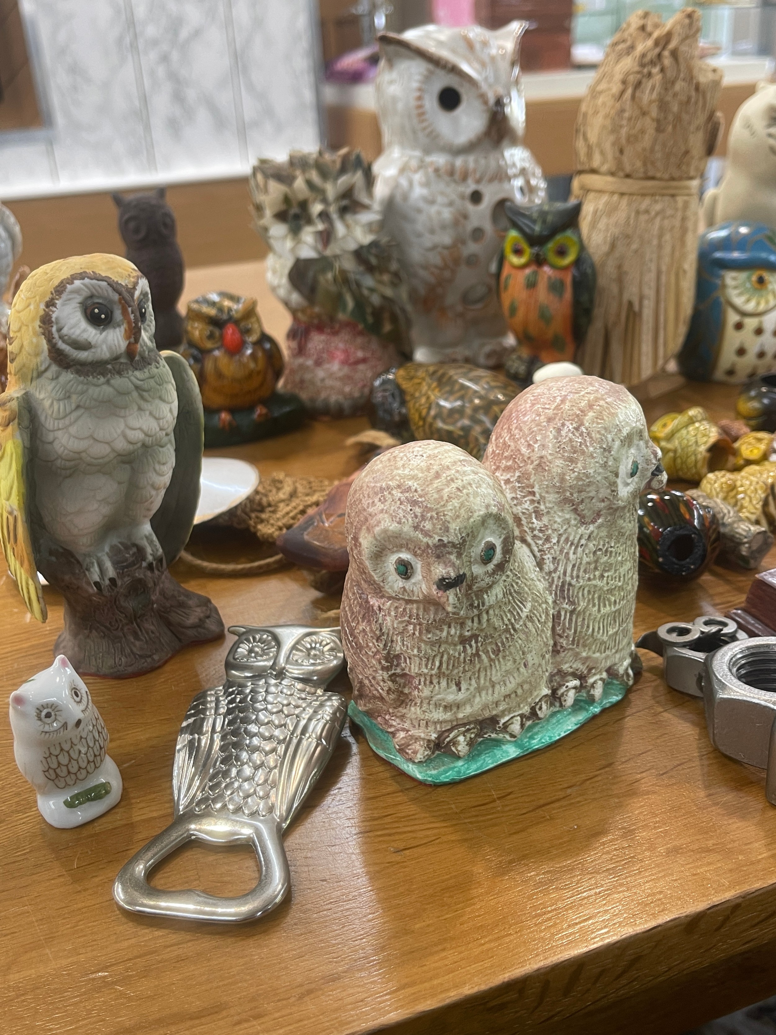 Selection of owl figures - Image 2 of 6